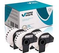 specmark Lot de 4 Rouleaux d'étiquettes individuelles compatibles avec Brother DK-22214 12 mm x 30,48 m pour toutes les imprimantes d'étiquettes QL-570 QL-700 QL-800