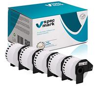 specmark Lot de 4 Rouleaux d'étiquettes individuelles compatibles avec Brother DK-N55224 54mm x 30,48m pour toutes les imprimantes d'étiquettes QL-570 QL-700 QL-801