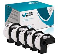 specmark Lot de 5 rouleaux d'étiquettes individuelles compatibles avec Brother DK-11204 17 mm x 54 mm 400 étiquettes pour toutes les imprimantes d'étiquettes QL-570 QL-700 QL-800