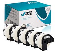 specmark Lot de 5 rouleaux d'étiquettes individuelles compatibles avec Brother DK-11218 Ø 24mm 1000 étiquettes pour toutes les imprimantes d'étiquettes QL-570 QL-700 QL-800