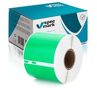 specmark Rouleau d'étiquettes compatible avec DYMO S0722430 54mm x 101mm 220 pièce Compatible avec toutes les imprimantes d'étiquettes LabelWriter 450, 4XL, Seiko-SLP, Étiquette verte, écriture noire