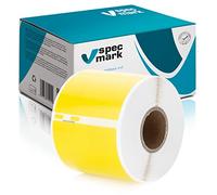 specmark Rouleau d'étiquettes compatible avec DYMO S0722430 54mm x 101mm 220 pièce Compatible avec toutes les imprimantes d'étiquettes LabelWriter 450, 4XL, Seiko-SLP, Étiquette jaune, écriture noire