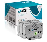 specmark Ruban TZe-111 6mm x 8m Satz x 3 St. Ruban noir sur transparent compatible avec toutes les imprimantes Brother PT P-touch AZe-111 EZe-111 TZ-111 TZ2-111