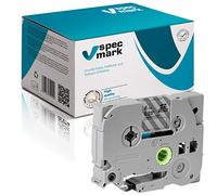 specmark Ruban TZe-115 6mm x 8m Ruban blanc sur transparent compatible avec toutes les imprimantes Brother PT P-touch AZe-115 EZe-115 TZ-115 TZ2-115