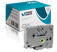 specmark Ruban TZe-123 9mm x 8m Ruban bleu sur transparent compatible avec toutes les imprimantes Brother PT P-touch AZe-123 EZe-123 TZ-123 TZ2-123