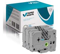 specmark Ruban TZe-133 12mm x 8m Satz x 2 St. Ruban bleu sur transparent compatible avec toutes les imprimantes Brother PT P-touch AZe-133 EZe-133 TZ-133 TZ2-135