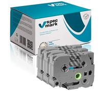 specmark Ruban TZe-141 18mm x 8m Satz x 3 St. Ruban noir sur transparent compatible avec l'imprimante Brother PT P-touch AZe-141 EZe-141 TZ-141 TZ2-141