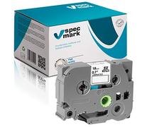 specmark Ruban TZe-145 18mm x 8m Ruban blanc sur transparent compatible avec l'imprimante Brother PT P-touch AZe-145 EZe-145 TZ-145 TZ2-153