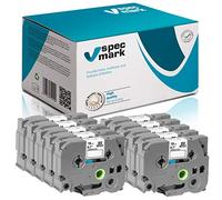 specmark Ruban TZe-145 18mm x 8m Ruban blanc sur transparent compatible avec l'imprimante Brother PT P-touch AZe-145 EZe-145 TZ-145 TZ2-154