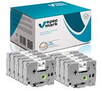 specmark Ruban TZe-211 6mm x 8m Satz x 10 St. Ruban noir sur blanc compatible avec toutes les imprimantes Brother PT P-touch AZe-211 EZe-211 TZ-211 TZ2-211