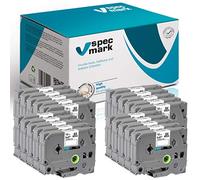 specmark Ruban TZe-231 12mm x 8m Satz x 10 St. Ruban noir sur blanc compatible avec toutes les imprimantes Brother PT P-touch AZe-231 EZe-231 TZ-231 TZ2-233