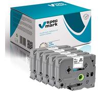 specmark Ruban TZe-231 12mm x 8m Satz x 4 St. Ruban noir sur blanc compatible avec toutes les imprimantes Brother PT P-touch AZe-231 EZe-231 TZ-231 TZ2-232