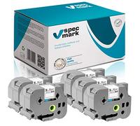 specmark Ruban TZe-261 36mm x 8m Satz x 4 St. Ruban noir sur blanc compatible avec l'imprimante Brother PT P-touch AZe-261 EZe-261 TZ-261 TZ2-262