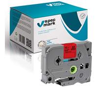 specmark Ruban TZe-435 12mm x 8m Ruban blanc sur rouge compatible avec toutes les imprimantes Brother AZe-435 EZe-435 TZ-435 TZ2-435