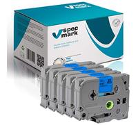 specmark Ruban TZe-531 12mm x 8m Satz x 5 St. Ruban noir sur bleu compatible avec toutes les imprimantes Brother PT P-touch AZe-531 EZe-531 TZ-531 TZ2-531