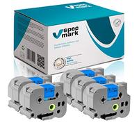 specmark Ruban TZe-565 36mm x 8m Satz x 5 St. Ruban blanc sur bleu compatible avec imprimante Brother PT P-touch AZe-565 EZe-565 TZ-565 TZ2-565