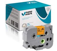 specmark Ruban TZe-B51 24mm x 5m Ruban fluorescent noir sur orange compatible avec les imprimantes Brother PT P-touch AZe-B51 EZe-B51 TZ-B51 TZ2-B51