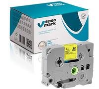 specmark Ruban TZe-C11 6mm x 5m Ruban fluorescent noir sur jaune compatible avec toutes les imprimantes Brother PT P-touch AZe-C11 EZe-C11 TZ-C11 TZ2-C11