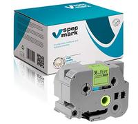 specmark Ruban TZe-D61 36mm x 5m Ruban fluorescent noir sur vert compatible avec les imprimantes Brother PT P-touch AZe-D61 EZe-D61 TZ-D61 TZ2-D61
