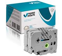 specmark Ruban TZe-M11 6mm x 8m Satz x 2 St. Ruban noir sur transparent opaque compatible avec toutes les imprimantes Brother PT P-touch AZe-M11 EZe-M11 TZ-M11 TZ2-M11