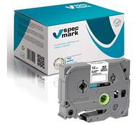 specmark Ruban TZe-M32 12mm x 8m Ruban rouge sur transparent opaque compatible avec toutes les imprimantes Brother PT P-touch AZe-M32 EZe-M32 TZ-M32 TZ2-M32