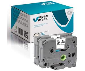 specmark Ruban TZe-M35 12mm x 8m Satz x 10 St. Ruban blanc sur transparent opaque compatible avec toutes les imprimantes Brother PT P-touch AZe-M35 EZe-M35 TZ-M35 TZ2-M36