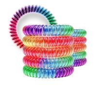 Specora - Lot de 10 élastiques à cheveux classiques arc-en-ciel multicolores - 5 cm - TPU - Câble téléphonique en caoutchouc - Sans tirer ni s'emmêler - Pas de nœuds - N'abîme pas les cheveux