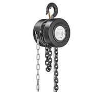 SPECSTAR Palan Manuel à Chaîne 2000kg avec Crochet 360° et Bloc, Double Crochets Robustes en Acier, Hauteur de Levage 3m, Chute de Chaîne Manuelle pour Entrepôts, Bâtiments et Machines Automobiles