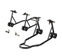 SPECSTAR Supports de Moto Capacité de 400kg Roues avant et Arrière avec Bobine de Bras Oscillant Réglable U+L, Supports de Paddock Robustes