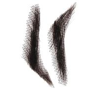 Spectacles artificiels - 1 paire de vrais sourcils noirs, sourcils respirants faits à la main | Accessoire naturel réutilisable, outil de beauté fonctionnel pour les femmes, solution de truc