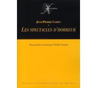 Spectacles d horreur - Pur - Presses Universitaires Rennes - broché - Roman
