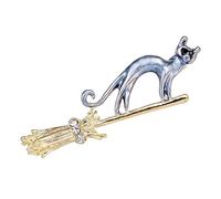 Spectacles et épingles pour animaux, broche à chat - Broche pour chat à balai volant pour sacs à dos - Accessoires vestimentaires pour les vacances en crise de géant dans la jambe en vol créatif