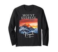 Spectaculaire Himalaya Mountain Climbers Everest Camp Népal Manche Longue
