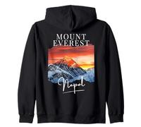 Spectaculaire Himalaya Mountain Climbers Everest Camp Népal Sweat à Capuche