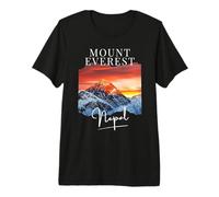 Spectaculaire Himalaya Mountain Climbers Everest Camp Népal T-Shirt Haut de Gamme