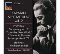 Spectaculaire Karajan vol.2 (1958-1959) : Symphonie n°9 & 9 Danses Slaves (opp. 46 et 72) [Import]
