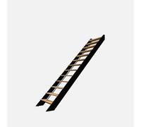 SPECTRA - Escalier bois droit à LED intégrées, noir