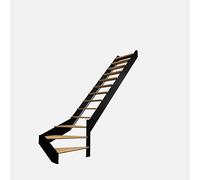 SPECTRA - Escalier quart tournant droit à LED intégrées, noir