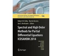 Spectral And High Order Methods For Partial Differential Equations Icosahom 2014