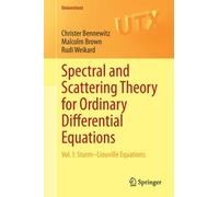 Spectral And Scattering Theory For Ordinary Differential Equations