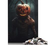 Spectral Pumpkinhead Puzzles 1000 Pieces Cadeau Unique Jeu Éducatif Défi Jouet À De Qualité Supérieure Peinture Art pour Adultes Et Enfants À Partir De 14 Ans 1000pcs (75x50cm)