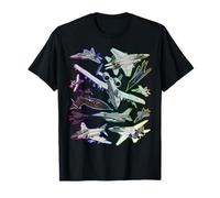 Spectre Complet de Chasseurs furtifs supersoniques à Jets Multiples T-Shirt