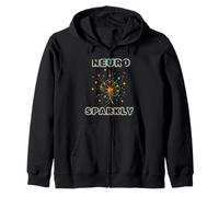 Spectre d'autisme Neuro Sparkly TDAH Sweat à Capuche