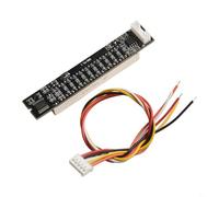 Spectre de musique LED VU mètre indicateur de niveau audio avec modes AGC à double canal pour systèmes 12 V 24 V, entrée 7-12 V, courant 100 mA, compatible