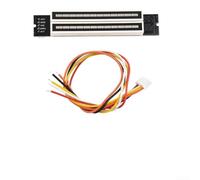 Spectre de musique stéréo LED indicateur de niveau audio VU mètre avec double canal 12 bits, alimentation 7-12 V DC, 7 verts, 2 oranges, 3 LED rouges pour professionnel (A)