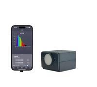 Spectromètre Portable 340-1000 nm, spectrophotomètre LED de Laboratoire for mesurer la Longueur d'onde spectrale Ppfd des Plantes Lecture Facile des données