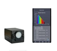 Spectromètre portable portable de longueur d'onde 340-1000 nm, spectre de test CCT CRI LUX, éclairage de croissance des plantes LED Mea Lab, équipement d'analyse Haute sensibilité, faible erreur