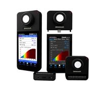 Spectromètre portable pour mesure de la lumière, kit d'analyseur spectral Bluetooth sans fil pour PPFD, CCT, CRI, Lux - Idéal pour les applications LED et la croissance des plantes