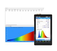 Spectromètre, testeur de lumière, CCT, IRC, luxmètre avec logiciel PC,Haute précision