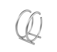 Spectrum 50278 Euro Porte-Serviettes Rond Nickel Satiné